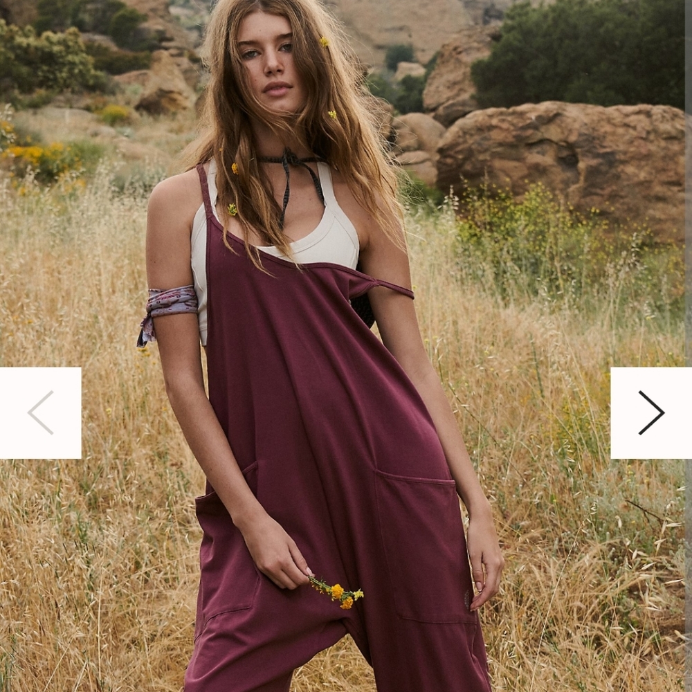 Free People FP Hot Shot Onesie - Red Berry / Pomegranate